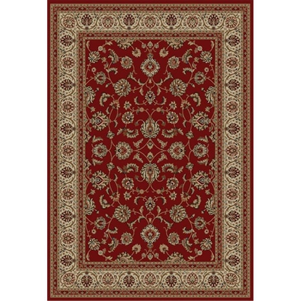 Perfectpillows Barclay Sarouk 3 ft. 11 in. x 5 ft. 3 in. Rectangular Area Rug in Red PE2427850 - main
